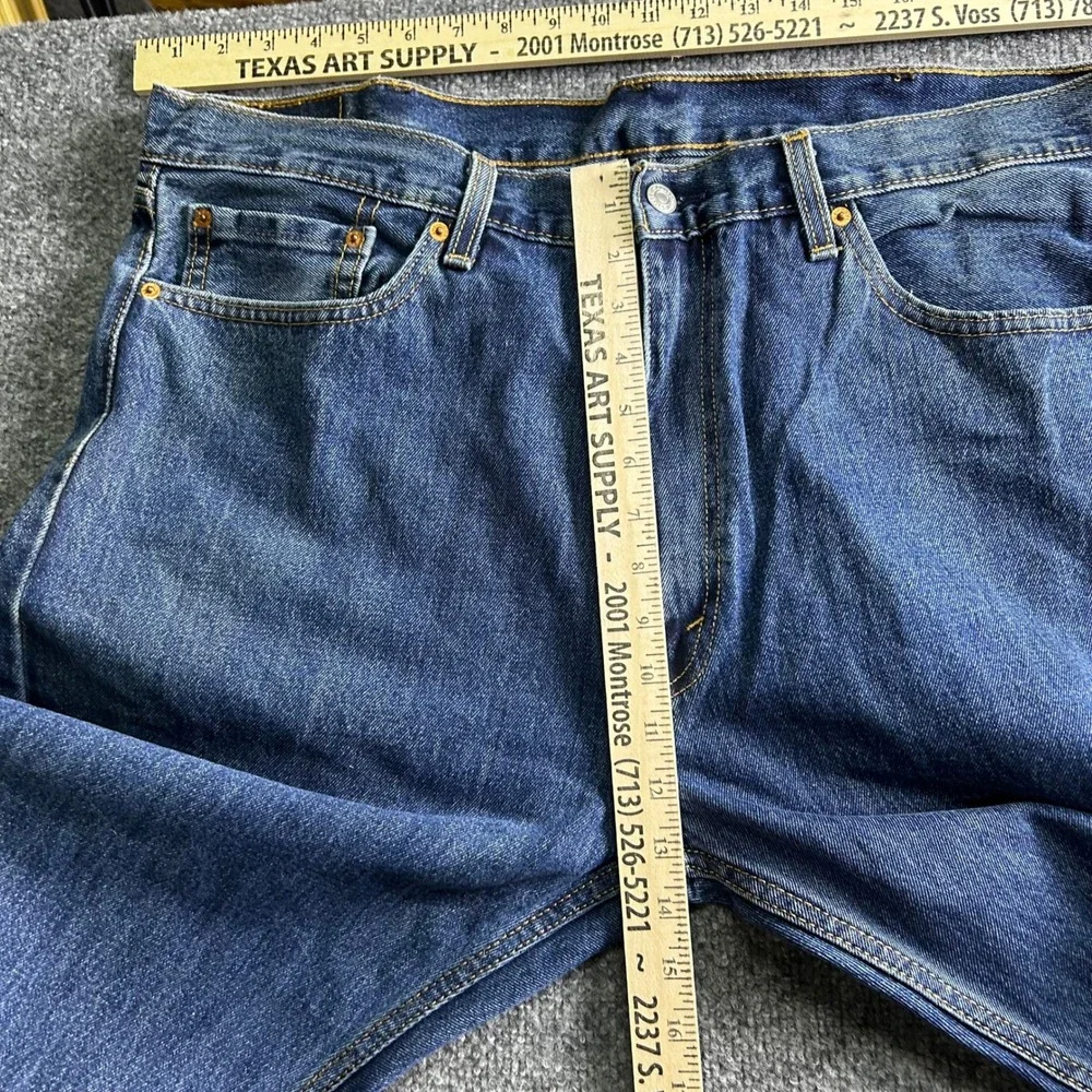 Levi's Jeans Mens Size 40x30 Blue 505 Regular Fit Straight Leg Denim Casual